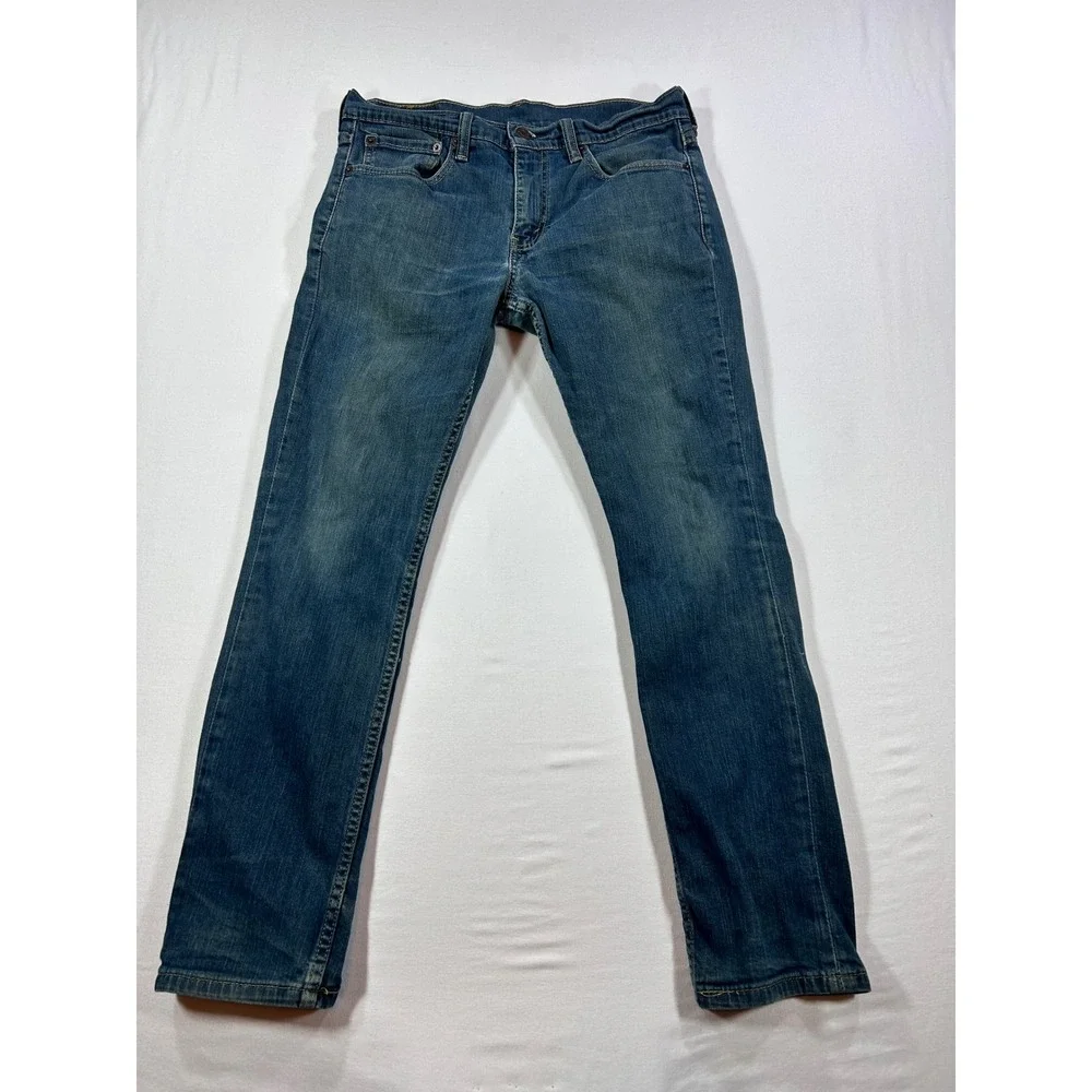Levis 511 Slim Fit Jeans Mens W32 L30 Medium Wash Blue Denim